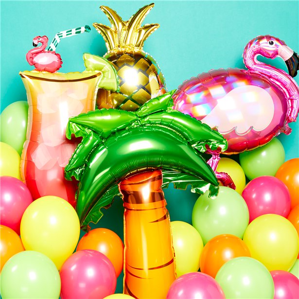 Pink Flamingo Iridescent SuperShape Balloon - 33" Foil - alternate
