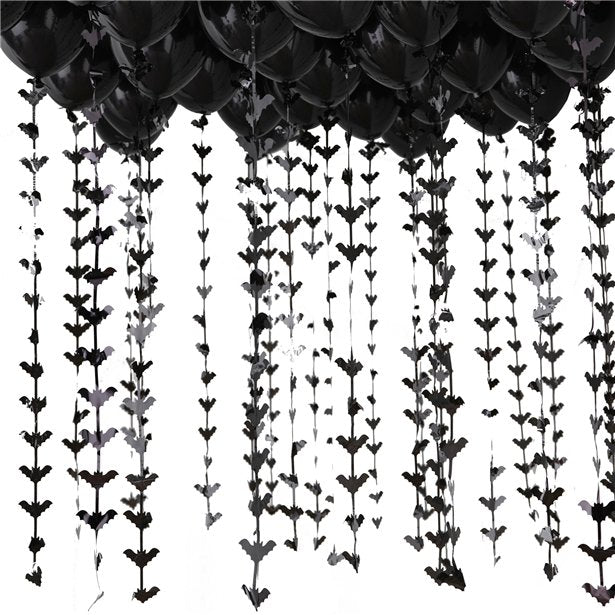 Black Balloon Ceiling Kit with Bat Tails