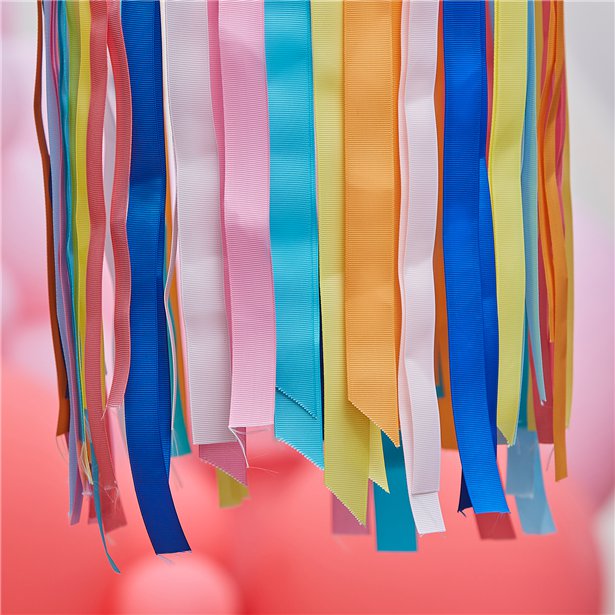 Mix It Up Brights Hanging Ribbon Hoop