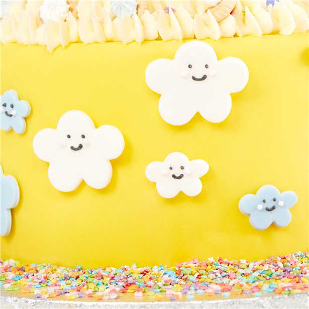 Happy Clouds Sugar Cake Toppers (6pk)