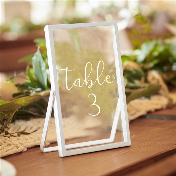 White Metal Customisable Photo Frame Sign