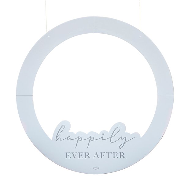 Round Customisable Wedding Photo Booth Frame