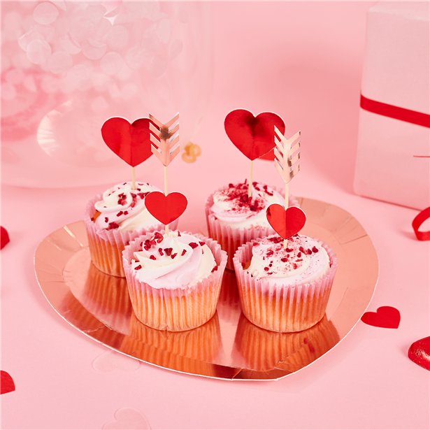 Heart Food Picks - 12cm (12pk)