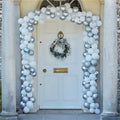 Silver ChristmasBalloon Door Arch - 240 Balloons
