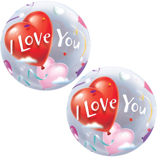 'I Love You' Valentine's Bubble Balloon - 22"