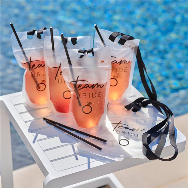 Team Bride Drinking Pouch (6pk)