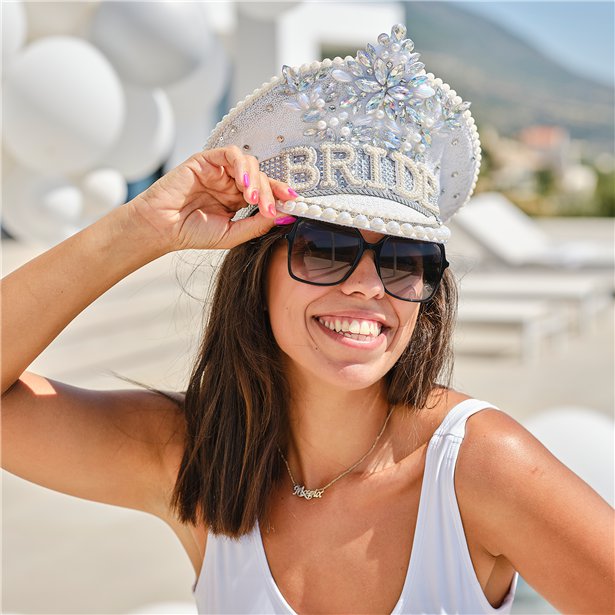 Embellished 'Bride' Hat