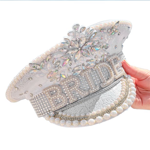 Embellished 'Bride' Hat