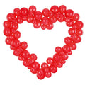 Red Heart Balloon Garland - 60 Balloons