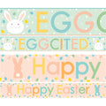 Happy Easter Eggcited Paper Banners - 1m (3pk)