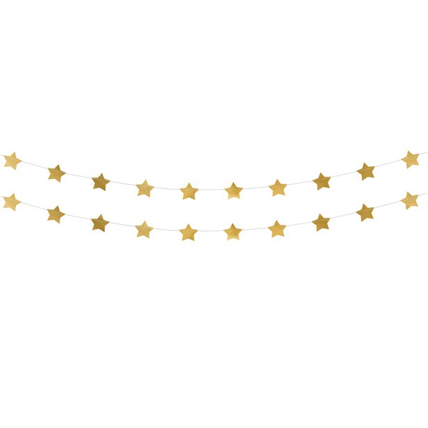 Gold Star Foil Garland - 3.6m