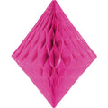 Hot Pink Honeycomb Diamond Decoration - 30cm