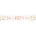 Sparking Fizz 'Happy 60th Birthday' Banner - 2.7m