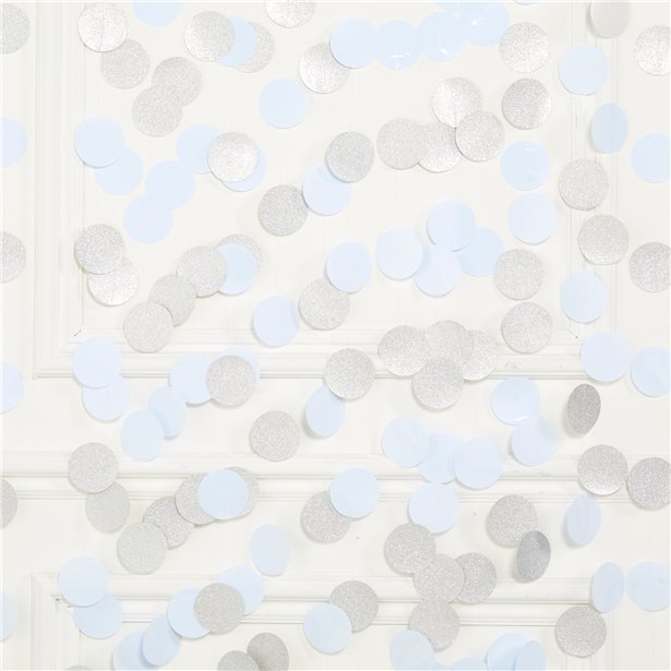 White Glitter Hanging String Decorations - 2.1m (6pk)