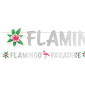 Flamingo Paradise Glitter Letter Banner - 1.35m
