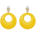 Neon Yellow 80's Earrings