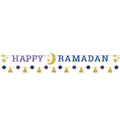 Happy Ramadan' Paper Banner Kit - 1.82m (2pk)