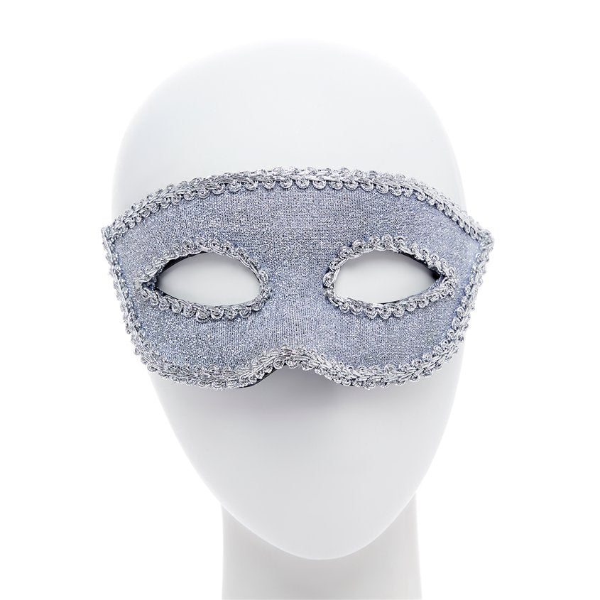 Silver Masquerade Mask with Ribbon – Roov UK