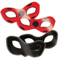Miraculous Ladybug Card Masks (8pk)