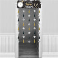 Metallic New Year's Eve Door Curtain - 1.95m
