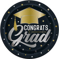 Stars & Caps Graduation Plates - 23cm (8pk)