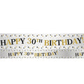 Sparkling Celebration 30th Foil Banner - 2.7m