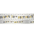 Sparkling Celebration 50th Foil Banner - 2.7m