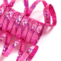 Hot Pink Holographic Streamers - 10 coils