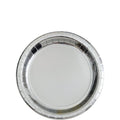 Metallic Silver Paper Dessert Plates - 17cm (8pk)