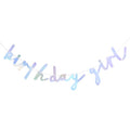 Iridescent 'Birthday Girl' Paper Banner - 2m