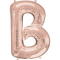 Rose Gold Letter B Balloon - 34 Foil