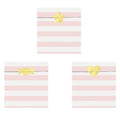 Light Pink Stripe Paper Treat Bags - 14cm (6pk)
