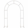 White Metal Frame Arch