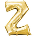 Gold Letter Z Balloon - 16" Foil