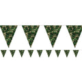 Camouflage Print Plastic Bunting - 3.7m