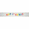 Happy 18th Birthday Foil Banner - 1.74m
