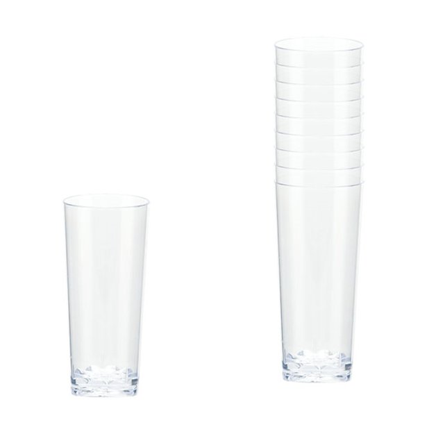 Clear Plastic Mini Cordial Glasses - 56ml (10pk)
