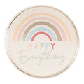 Happy Everything Natural Rainbow Plates - 25cm (8pk)