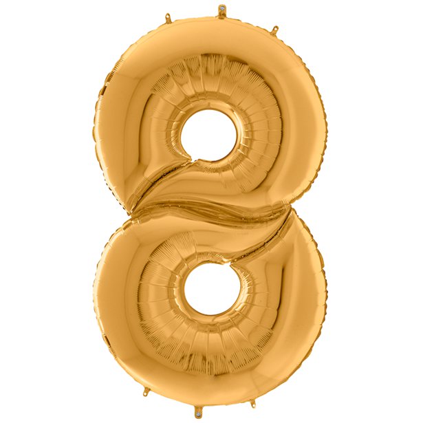 Gold Foil Number Balloons - 64"