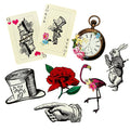 Alice in Wonderland Props - 42cm (8pk)