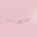 Eco Pastel Rainbow Happy Birthday Banner - 2m