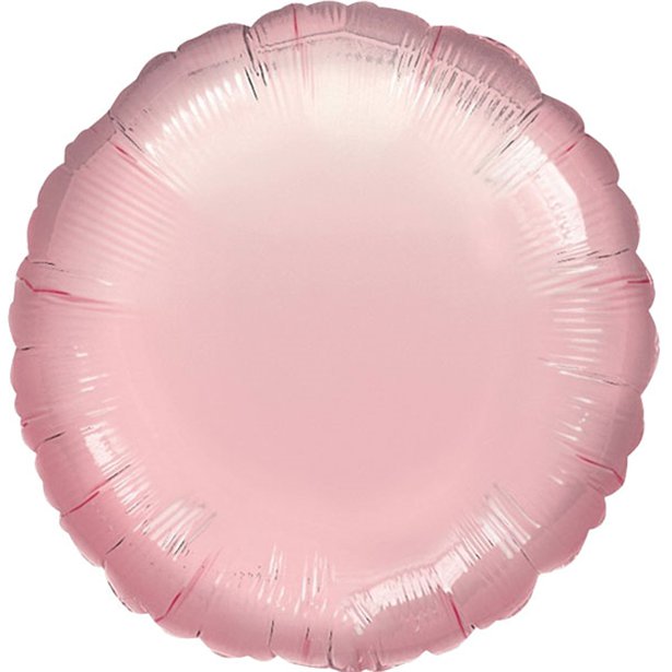 Pastel Pink Round Balloon - 18'' Foil - unpackaged