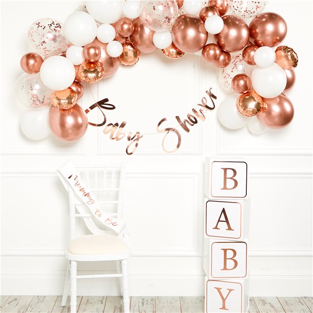 Rose Gold Balloon Arch Garland - 66 Balloons