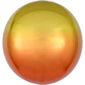 Ombre Yellow & Orange Orbz Balloon - 16" Foil
