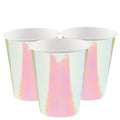 Girls Rule Iridescent Paper Party Cups - 250ml (8pk)