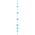 Its A Boy Glittery Balloon Tail - 1.8m