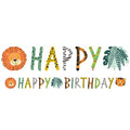 Get Wild Safari 'Happy Birthday' Paper Banner - 1.8m