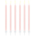 Light Pink Tall Candles - 14cm (12pk)