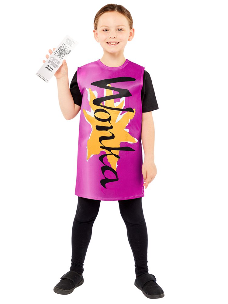 Roald Dahl Golden Ticket Wonka Bar - Child Costume