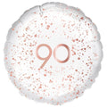 90th Rose Gold Foil Balloon - 18"